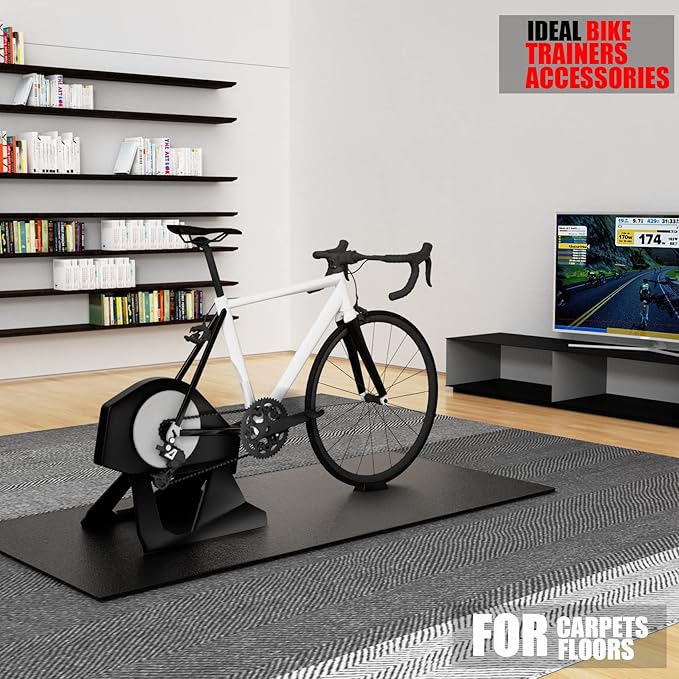 Bike Trainers & Accessories in the living room.