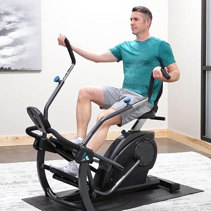 a man who uses an exercise machine