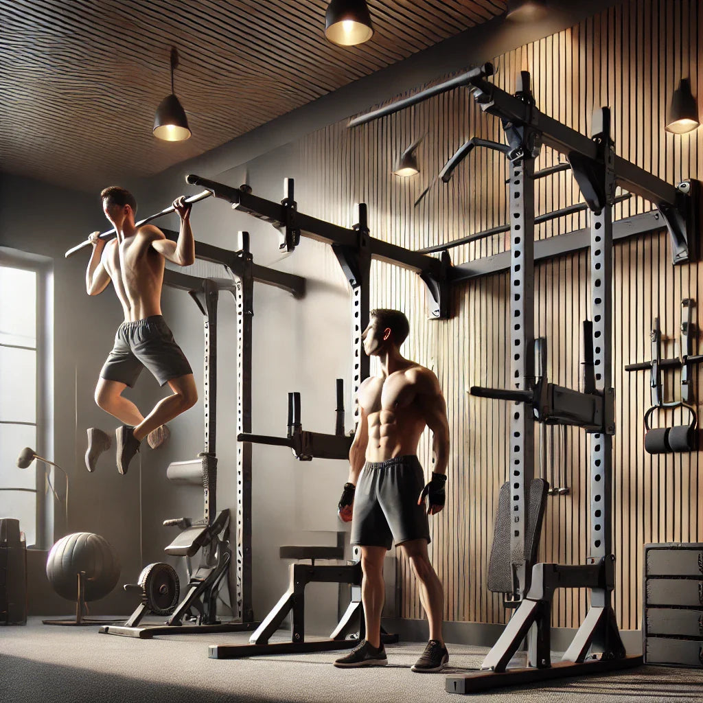 Two men using Pull-Up Bars