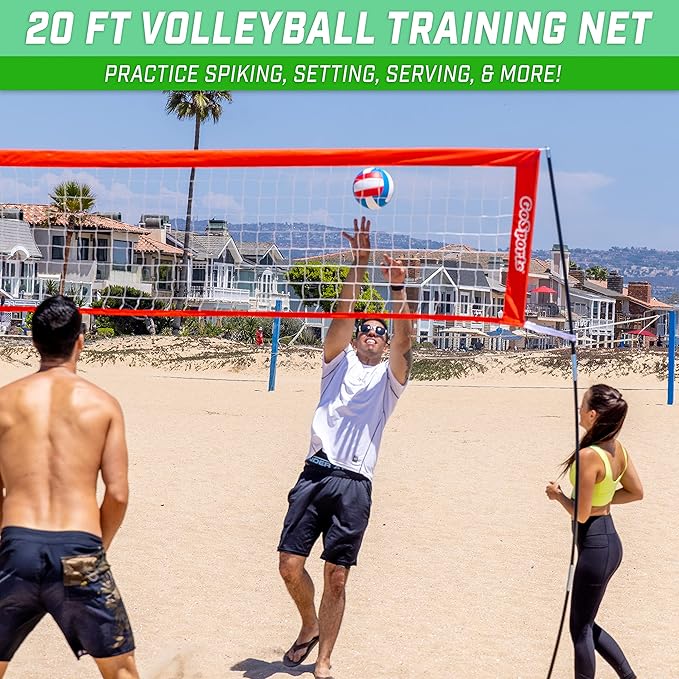 people playing volleyball on the beach