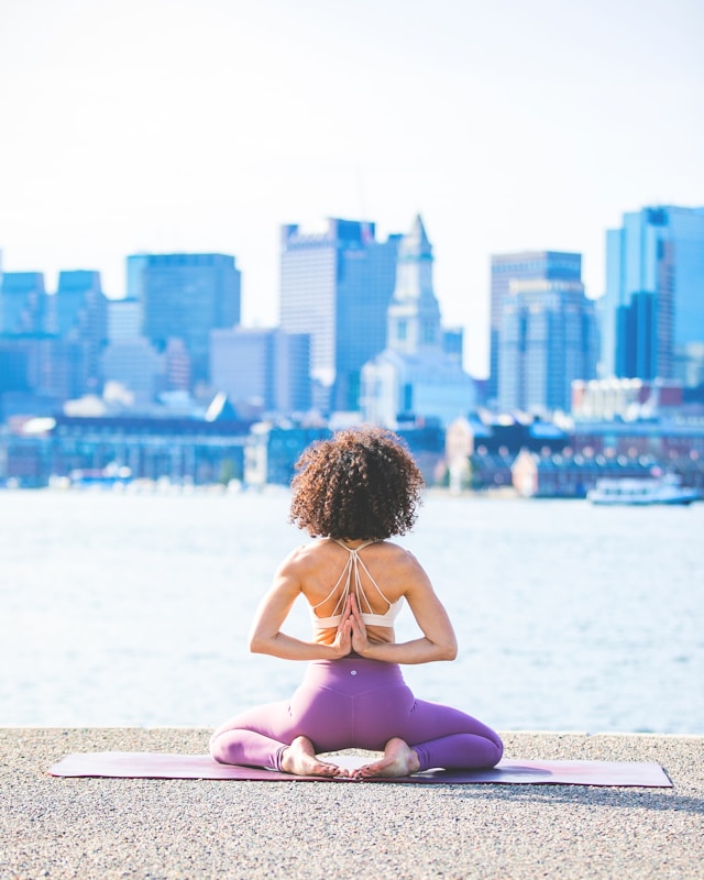 a yoga woman