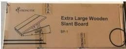 StrongTek Extra Large Wooden Slant Board, Adjustable Incline Board and Calf Stretcher, Stretch Board, Extra Side Handle 16 X 18 Inches, 5 Positions (500 LB Capacity)