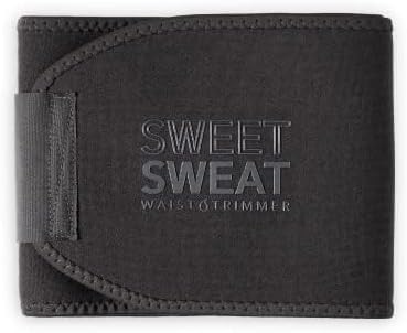 Sweet Sweat Waist Trimmer for Women and Men - Sweat Band Waist Trainer for High-Intensity Training & Workouts