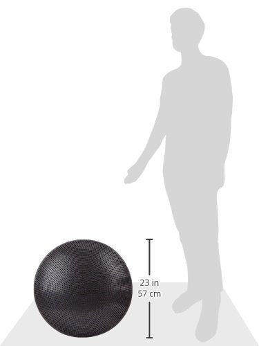 Cando 30-1868BLK Inflatable Vestibular Balance Disc, 23.6" diameter, Black