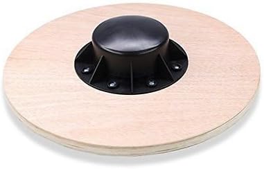 Heavy Duty 15.5" Wooden Balance Board with Non-Slip Pad Fitness Equipment