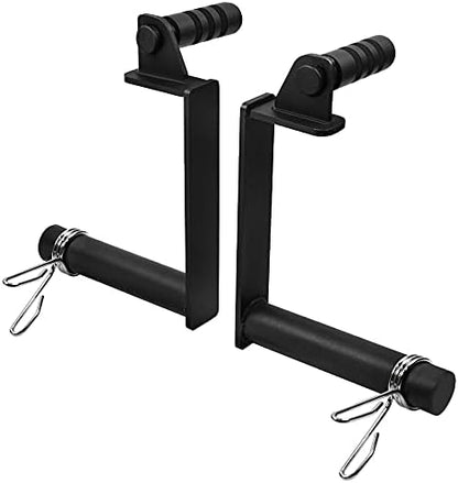 LoGest Farmer Walk Handles - Set of 2 Farmers Carry Handles with Clip Collars - Portable Exercise Equipment Targets Glutes Calves Quads and More Improve Grip Strength Ideal for Body Building Workouts