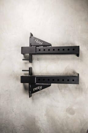 PRx Performance Squat Rack Spotter Arm Pairs Fits Profile PRO 3x3 with 1" or 5/8" Holes in Upright Squat Racks