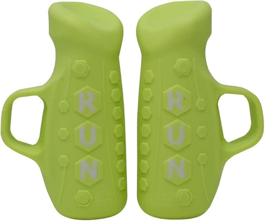 YOUTH Gripped Running Pods Handheld Weights Set Ergonomic with Anti-Slip Silicone Grip for Kids. PERFECT for Youth Sports Training - 2 Pods, 0.5 lbs each