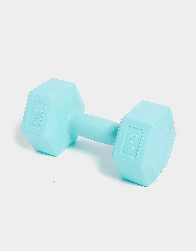 PE Cement Pair Exercise Hand Dumbbells, Set of 2, 3kg, Aqua, Sports and Fitness Equipment