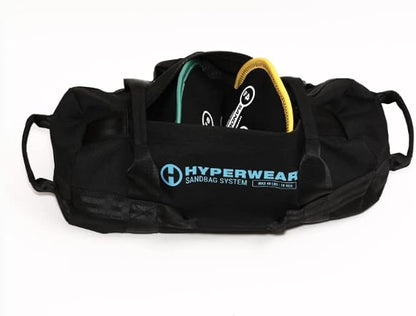 HYPERWEAR Adjustable Sandbag System - Heavy-Duty Workout Sandbags with Handles and Pre-Filled SandBells (25lb, 40lb, 80lb, 160lb)