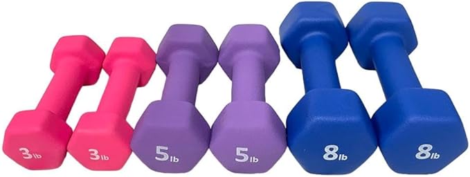 Neoprene Coated Dumbbell Hand Weight Set