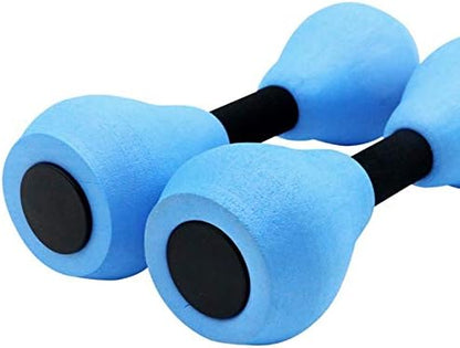 davidmay's Gift New Water Aerobic Exercise Foam Dumbbells Pool Resistance 1 Pair, Water Fitness Exercises Equipment for Women Weight Loss