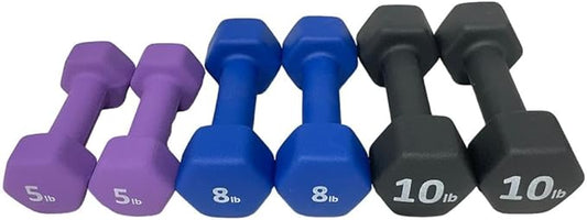 Neoprene Coated Dumbbell Hand Weight Set