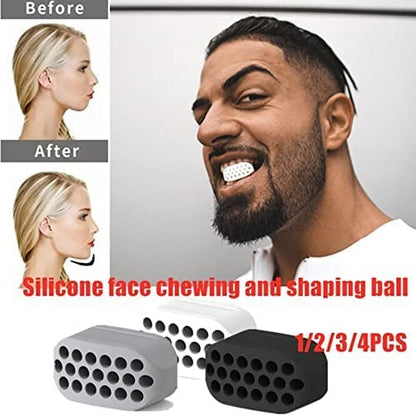 Generation Jaw Exerciser Ball Food Grade Silicone Chewing Device Silicone Jaw Exerciser Tablets Jawline Exercise Jawline Sculptor Facial Fitness Accessories Exerciser for Men & Women