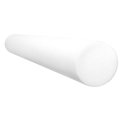 CanDo White PE Foam Rollers for Exercise, Finess, Muscle Restoration, Massage Therapy, Sport Recovery and Physical Therapy for Home, Clinics, Professional Therapy Round 4" x 36"