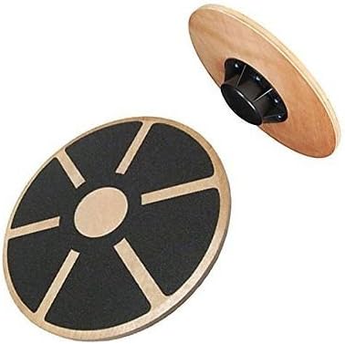 Heavy Duty 15.5" Wooden Balance Board with Non-Slip Pad Fitness Equipment