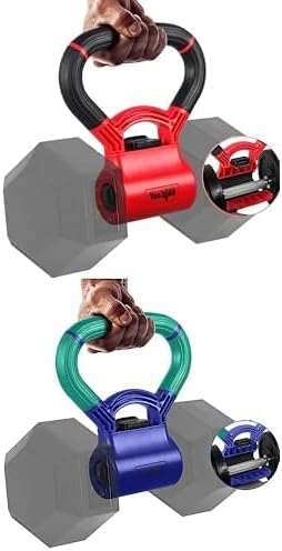 Yes4All Kettlebells Grip, Dumbbell Grip Handle, Convert Dumbbells into Kettlebell for Home Gym, Kettlebell for Weights Plate