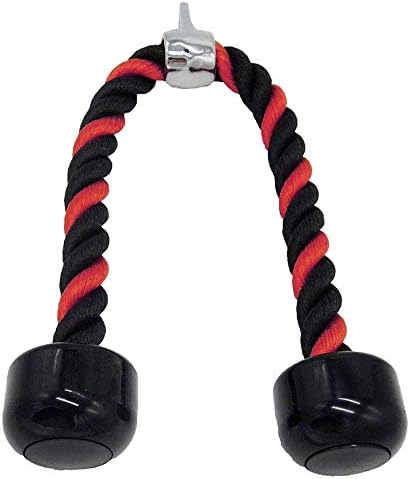 Tricep Rope Cable Attachments Cable Machine Accessories for Home Gym, 27 Inch Tricep Rope For Pulley System Attachment, LAT Pull Down Attachment, Cable Machine Attachments, Weight Fitness With Pulldown Grips