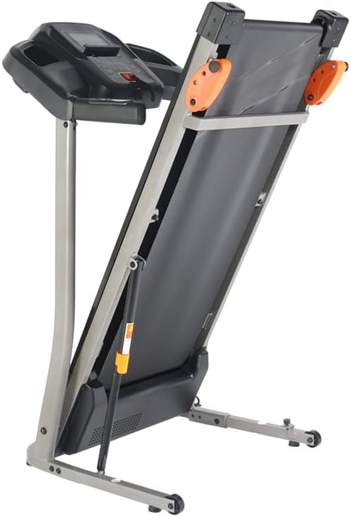 HomSof Folding Treadmill 2.5HP 12KM/H, Foldable Home Fitness Equipment with LCD for Walking & Running, Cardio Exercise Machine, 4 Incline Levels