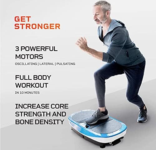 LifePro Rumblex Max 4D Vibration Plate Exercise Machine with Loop Resistance Bands - Full Body Workout Equipment for Home Fitness, Shaping, Training, Recovery, Weight Loss