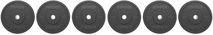 Hammer Strength 55Lb Black Standard Rubber Bumper Plate