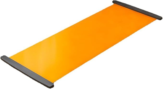 Slide Board with End Stops - Workout Board for Fitness Training with Shoe Booties and Carrying Bag