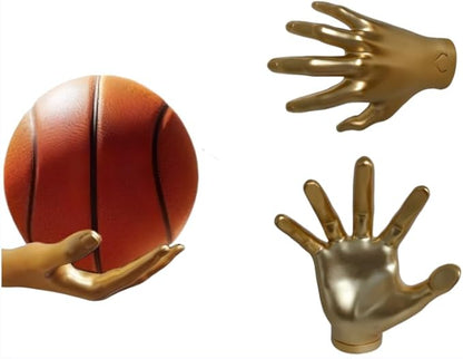 Handmade Safety Wall Mounted Basketball Display Stand Hand Shaped Ball Rack Storage with Screws wallmounted Handheld Display Stand Suitable for Basketball and Football