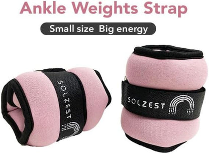 Fitness Ankle and Wrist Weighted 2 LB Set Sandbag for Strength Training