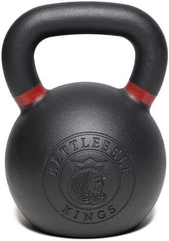 Kettlebell Kings Powder Coated Kettlebell Weights 5-90 LB | Workout Gym Equipment & Strength training sets for Women & Men | Durable Coating for Grip Strength, Rust Prevention