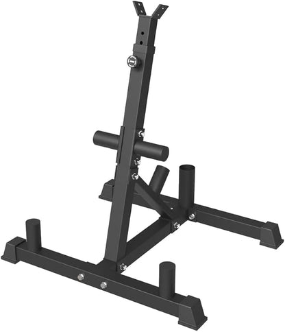 Landmine Stand with Barbell Holder,T-Bar Row Attachment Stand for Barbell, Viking Press Accessories,Shoulder Press Attachment Equipment