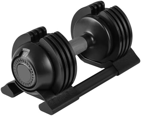 Adjustable 52LBS Dumbbells with Easy Weight Change, Non-Slip Handles, Safe Locking System, Steel Dumbbells Space-Saving Design with Bottom Tray, Fitness for Men Women Home Workouts