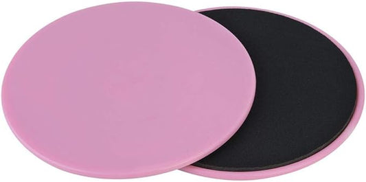 Core Sliders, 2PCS Exercise Sliding Disc Dual Sided Gliding Discs Floor Sliders Exercise Core Gliders Fitness Sport Equipment for physical therapy, yoga, dance, balance training(pink)