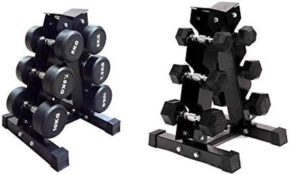 Dumbbell Rack Heavy Duty Steel Stand Weight Holder Rack for Dumbbells| 3-Tier (300lb Capacity) /5-Tier (600lb Capacity)