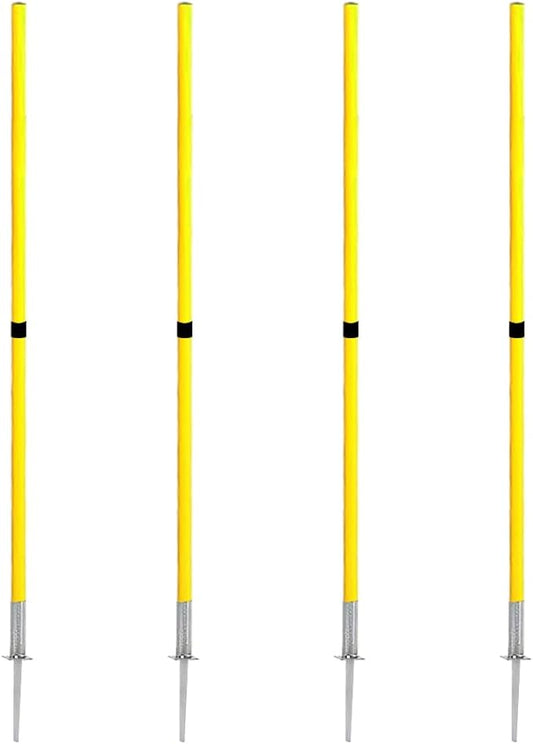 TNZMART Spring Agility Training Pole Set Soccer Plug-in