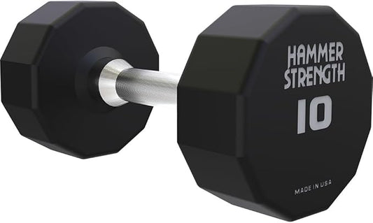 Hammer Strength 12 Sided Urethane Dumbbell 10Lb (1 Dumbbell)