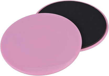 Core Sliders, 2PCS Exercise Sliding Disc Dual Sided Gliding Discs Floor Sliders Exercise Core Gliders Fitness Sport Equipment for physical therapy, yoga, dance, balance training(pink)