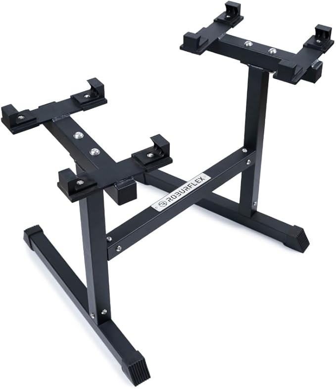 Stand for Adjustable Dumbbells (for 40lb, 50lb and 80lb) for Workout Strength Training Fitness Home Gym (Does not fit other NUOBELL brands)