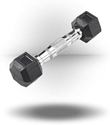 Body-Solid Rubber Coated Hexagon Dumbbells