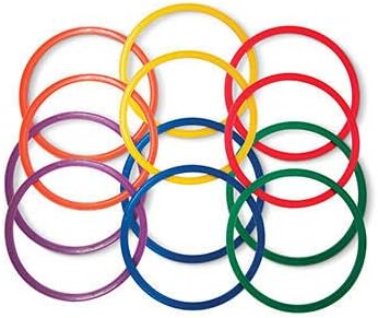 Speed and Agility Flat Hoops - Set of 12-14" 20" or 24" Rings