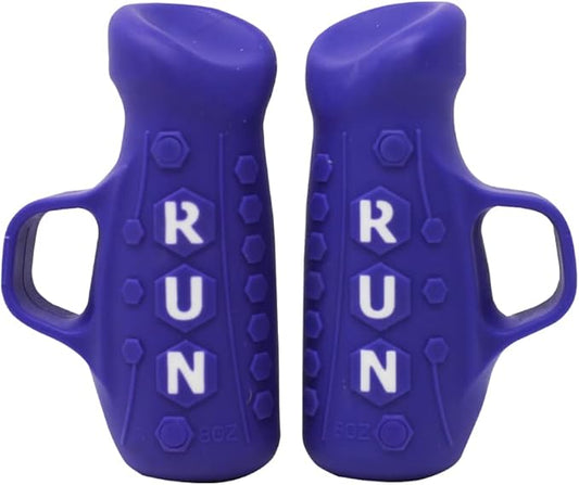 YOUTH Gripped Running Pods Handheld Weights Set Ergonomic with Anti-Slip Silicone Grip for Kids. PERFECT for Youth Sports Training - 2 Pods, 0.5 lbs each