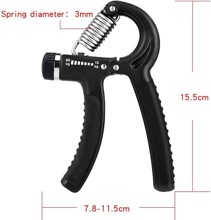 2 Pack Hand Grip Strengthener, Finger Grip Exerciser, Adjustable Resistance 22-132Lbs (10-60kg), Strength Trainer, Hand Squeezer, Forearm Grip Workout for Athletes Pianist