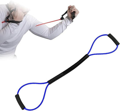 Vaveren Sports Resistance Bands Tension Rope with Comfort Handles Thai caseing Thai MMA Pull Rope Agility Training for Shadow Boxing Indoor Arm Gym