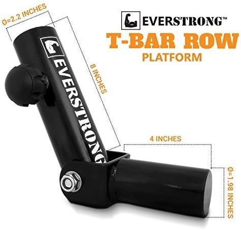 Elite Heavy Duty T-Bar Row Olympic Bars - Landmine Attachment for Barbell Workouts - Robust Steel Base for Home and Gym Fitness - Designed for 2-inch Olympic Barbell