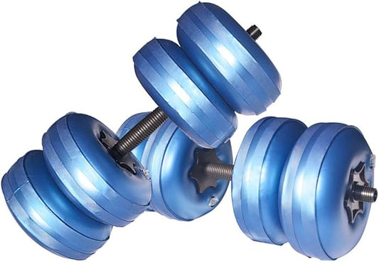 Water Filled Dumbbells Set - Water Filled Weights - Portable Travel Weights - Weights Adjustable Dumbbells - Portable Fitness Equipment - Strength Training - Fitness and Shaping