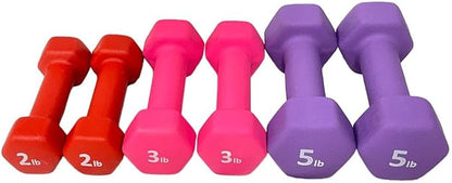 Neoprene Coated Dumbbell Hand Weight Set