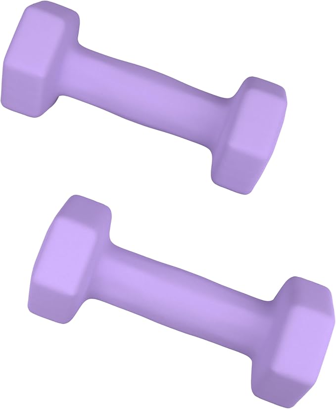 Neoprene Coated Dumbbell Hand Weight Pairs – Versatile 2LB, 4LB, 4LB, 6LB, 6LB, 8LB 8LB Pounds