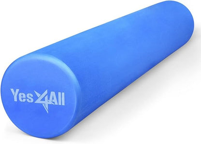 Yes4All EVA Medium Density Foam Roller for Back - Round Back Roller for Exercise, Yoga & Pilates 12/18/24/36 inch