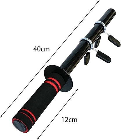 Dumbbell Bar Handle Forearm Wrist Exerciser Strength Training Heavy Duty Handle Workout Forearm Trainer Loadable for Exercise