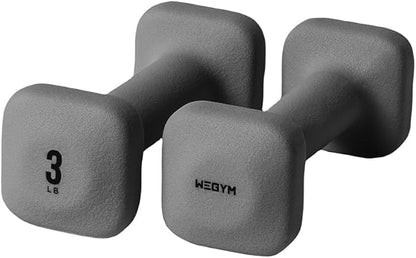 SafeGrip Dumbbells with Anti-Slip, Thick Handles and Flat, Sturdy Sides for Secure Workouts at Home, for Weightlifting, and Personal Training