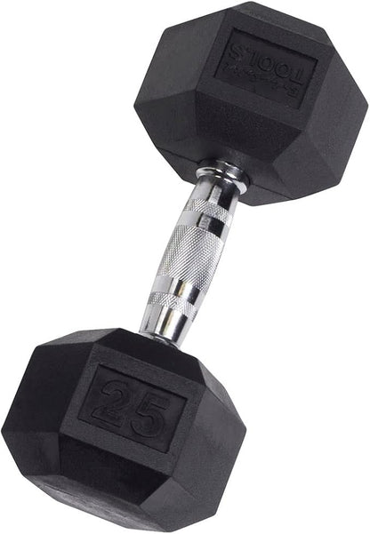 Body-Solid Rubber Coated Hexagon Dumbbells